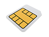 SIM｜ネットワーク｜回線 - インターネット｜モバイル｜無料イラスト素材