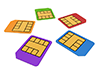 携帯電話｜SIM｜回線 - インターネット｜モバイル｜無料イラスト素材
